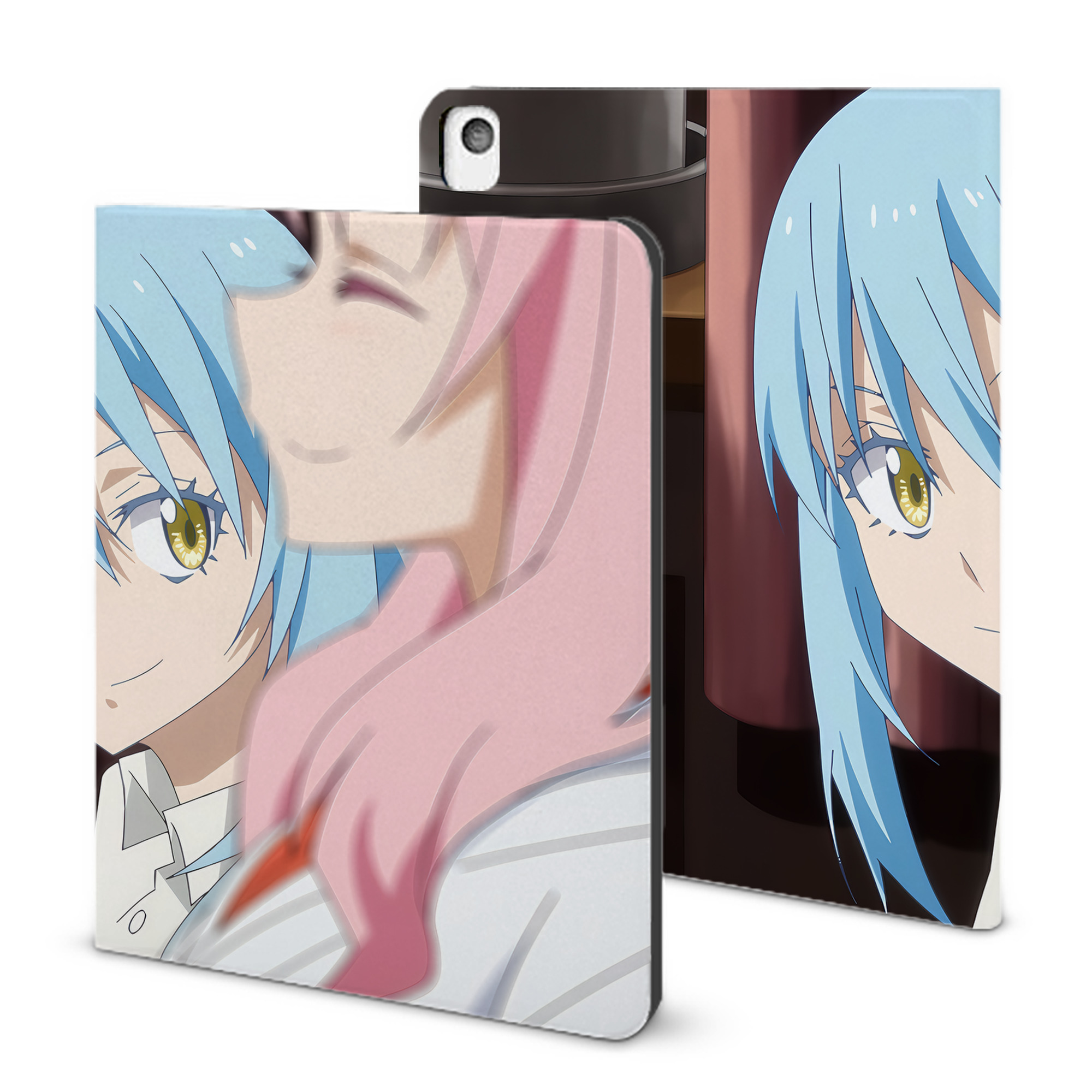 （画像用） 転スラ Regarding Reincarnated to Slime IPadケース ペンホルダー付き ブックスタイルデザイン